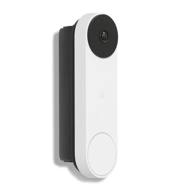 Vit Google Nest Doorbell med batteridrift